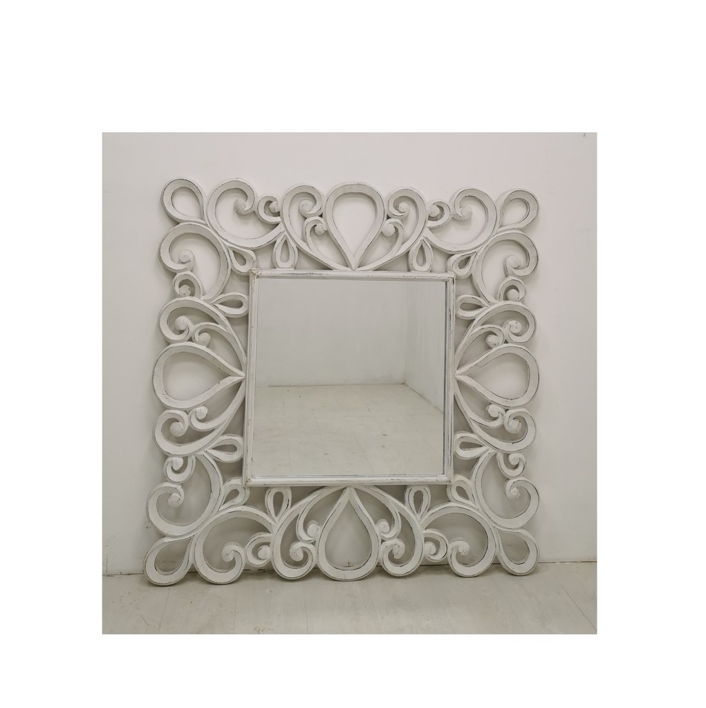 Specchio Cornice Bianca < - Specchi < Quadri-Decorazioni in Metallo-Specchi  < Complementi d'Arredo < Il Mercante dei Sogni
